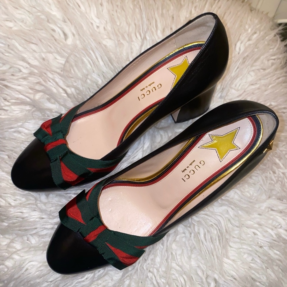Gucci Aline Bow Pumps